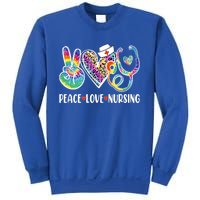 Funny Cute Nurse Peace Love Nursing Stethoscope Nurse Week Meaningful Gift Sweatshirt