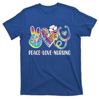 Funny Cute Nurse Peace Love Nursing Stethoscope Nurse Week Meaningful Gift T-Shirt