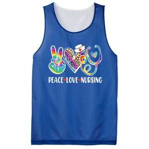 Funny Cute Nurse Peace Love Nursing Stethoscope Nurse Week Meaningful Gift Mesh Reversible Basketball Jersey Tank