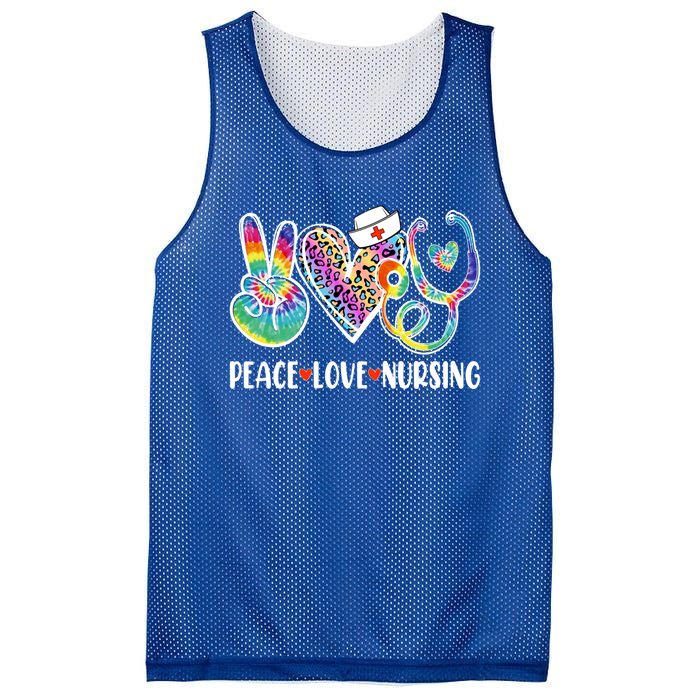 Funny Cute Nurse Peace Love Nursing Stethoscope Nurse Week Meaningful Gift Mesh Reversible Basketball Jersey Tank