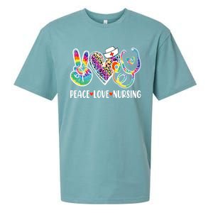 Funny Cute Nurse Peace Love Nursing Stethoscope Nurse Week Meaningful Gift Sueded Cloud Jersey T-Shirt