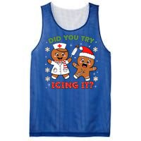 Funny Christmas Nurse Did You Try Icing It? Gingerbread Great Gift Mesh Reversible Basketball Jersey Tank