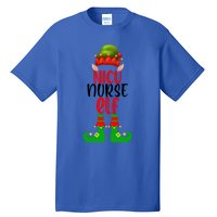 Funny Christmas Nurse Elf Outfit Funny Gift Tall T-Shirt