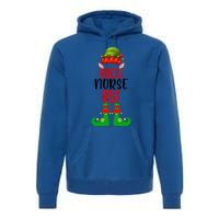 Funny Christmas Nurse Elf Outfit Funny Gift Premium Hoodie