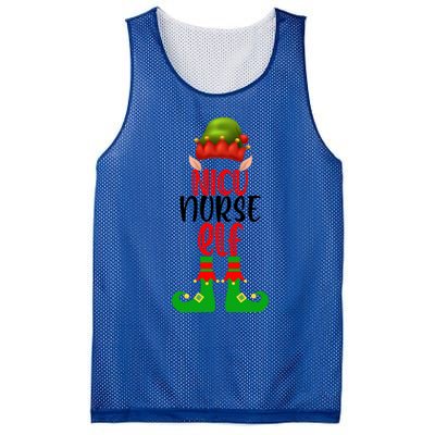 Funny Christmas Nurse Elf Outfit Funny Gift Mesh Reversible Basketball Jersey Tank