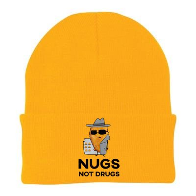 Funny Chicken Nuggets Nugs Not Drugs Knit Cap Winter Beanie