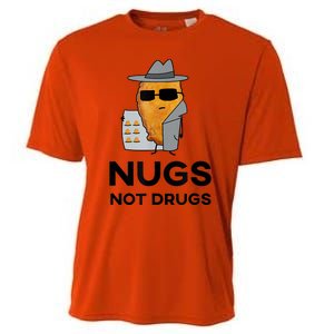 Funny Chicken Nuggets Nugs Not Drugs Cooling Performance Crew T-Shirt