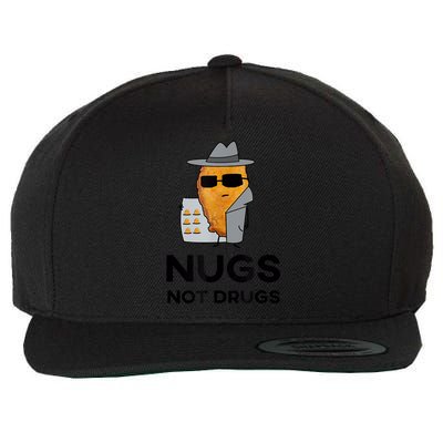 Funny Chicken Nuggets Nugs Not Drugs Wool Snapback Cap