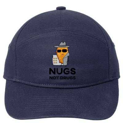 Funny Chicken Nuggets Nugs Not Drugs 7-Panel Snapback Hat