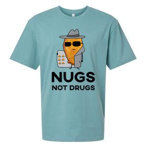 Funny Chicken Nuggets Nugs Not Drugs Sueded Cloud Jersey T-Shirt