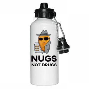 Funny Chicken Nuggets Nugs Not Drugs Aluminum Water Bottle