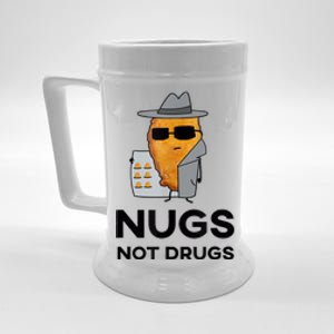 Funny Chicken Nuggets Nugs Not Drugs Beer Stein