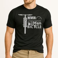 Funny Cyling Never Underestimate An Old Guy On A Bicycle Gift Cooling Performance Crew T-Shirt