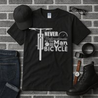 Funny Cyling Never Underestimate An Old Guy On A Bicycle Gift Tall T-Shirt