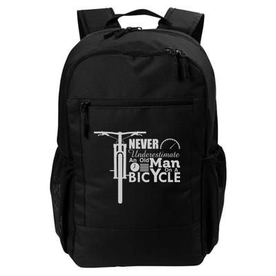 Funny Cyling Never Underestimate An Old Guy On A Bicycle Gift Backpack