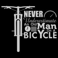 Funny Cyling Never Underestimate An Old Guy On A Bicycle Gift Backpack