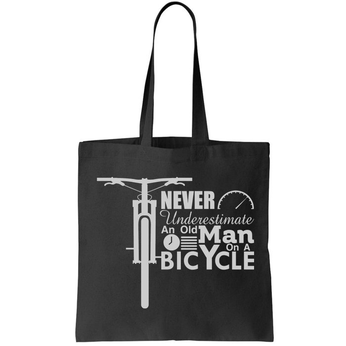 Funny Cyling Never Underestimate An Old Guy On A Bicycle Gift Bag