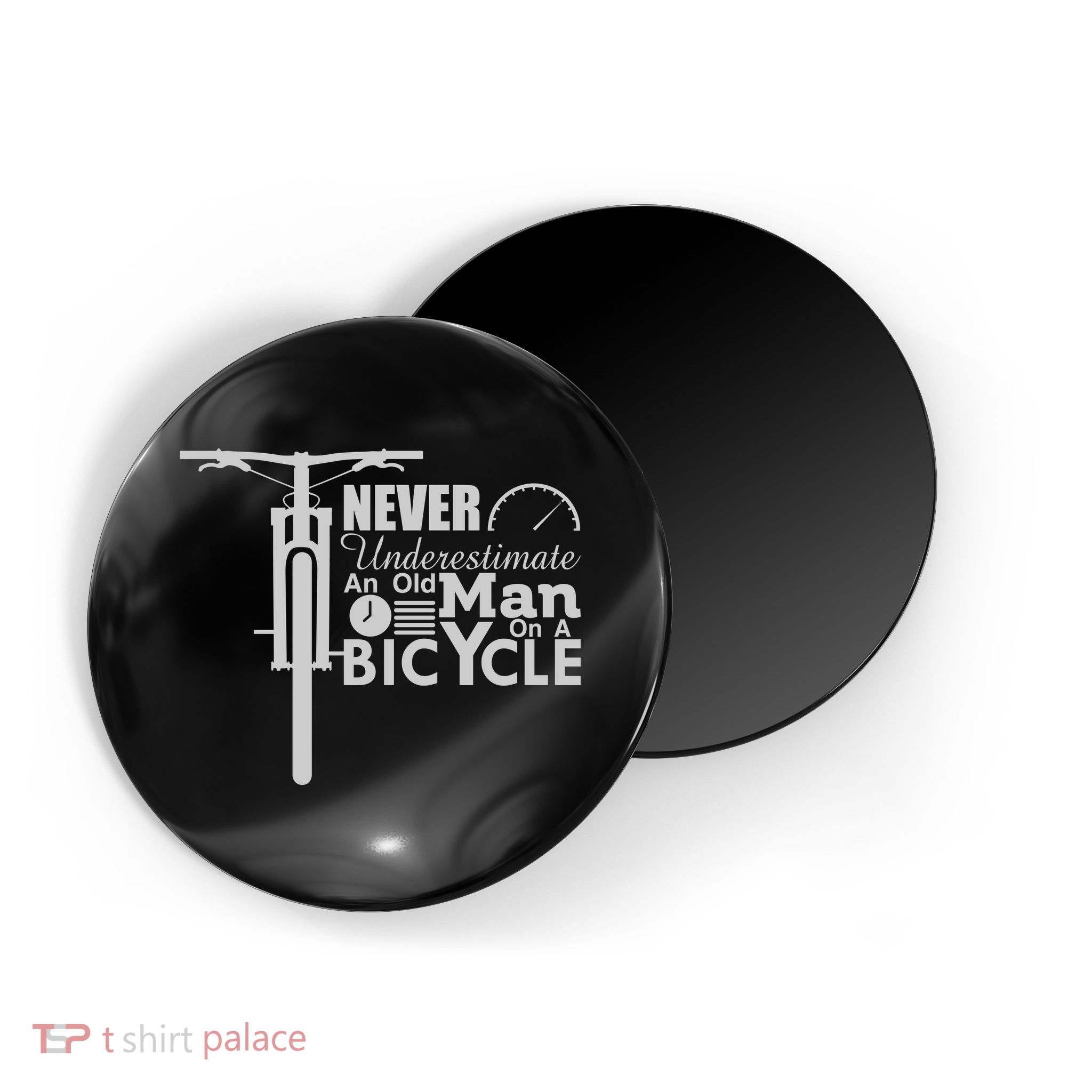 Funny Cyling Never Underestimate An Old Guy On A Bicycle Gift Magnet