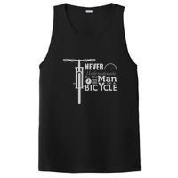 Funny Cyling Never Underestimate An Old Guy On A Bicycle Gift PosiCharge Competitor Tank