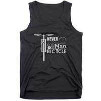 Funny Cyling Never Underestimate An Old Guy On A Bicycle Gift Tank Top