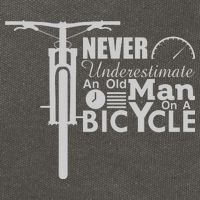 Funny Cyling Never Underestimate An Old Guy On A Bicycle Gift Cotton Canvas Backpack