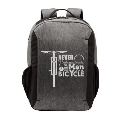 Funny Cyling Never Underestimate An Old Guy On A Bicycle Gift Vector Backpack