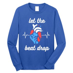 Funny Cardiac Nurse Let The Beat Drop Cardiologist Heart Great Gift Long Sleeve Shirt