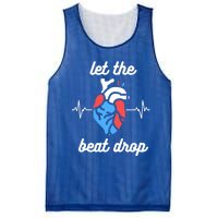 Funny Cardiac Nurse Let The Beat Drop Cardiologist Heart Great Gift Mesh Reversible Basketball Jersey Tank