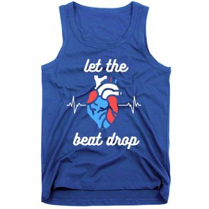 Funny Cardiac Nurse Let The Beat Drop Cardiologist Heart Great Gift Tank Top