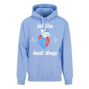 Funny Cardiac Nurse Let The Beat Drop Cardiologist Heart Great Gift Unisex Surf Hoodie