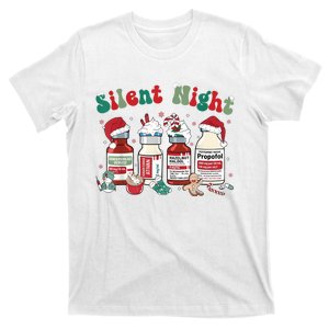 Funny Christmas Nurse Medical Christmas Icu Nicu Rn Er Nurse T-Shirt