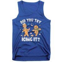 Funny Christmas Nurse Gingerbread Did You Try Icing It Funny Gift Tank Top