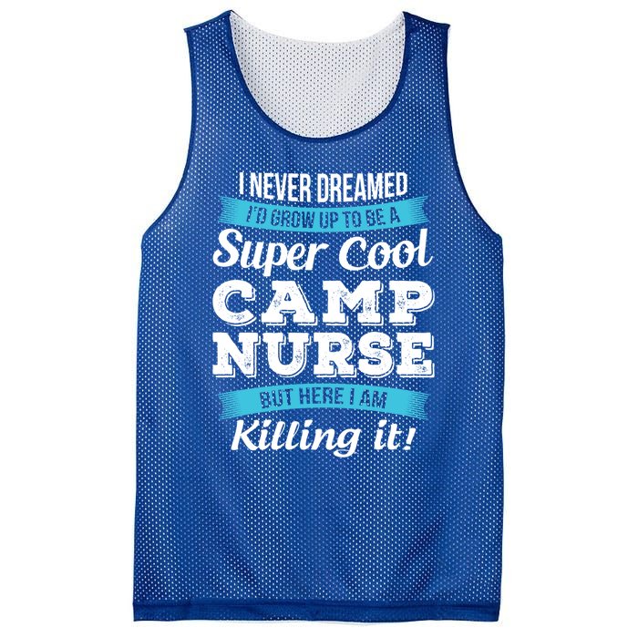 Funny Camp Nurse Funny Gift Mesh Reversible Basketball Jersey Tank