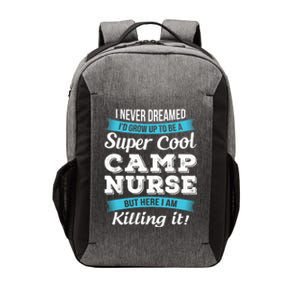 Funny Camp Nurse Funny Gift Vector Backpack