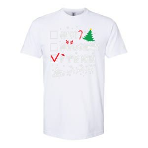 Funny Christmas Nice Naughty I Tried Xmas Softstyle CVC T-Shirt