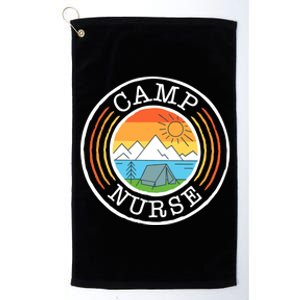 Funny Camp Nurses Meaningful Gift For Summer Camp Nurse Nursing Gift Platinum Collection Golf Towel