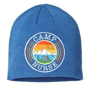 Funny Camp Nurses Meaningful Gift For Summer Camp Nurse Nursing Gift Sustainable Beanie