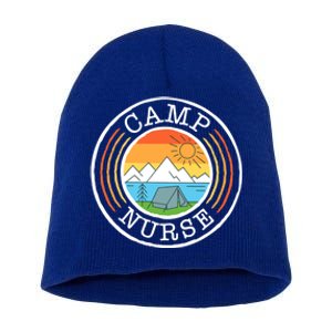 Funny Camp Nurses Meaningful Gift For Summer Camp Nurse Nursing Gift Short Acrylic Beanie