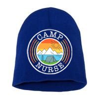 Funny Camp Nurses Meaningful Gift For Summer Camp Nurse Nursing Gift Short Acrylic Beanie