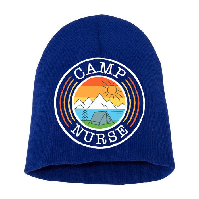 Funny Camp Nurses Meaningful Gift For Summer Camp Nurse Nursing Gift Short Acrylic Beanie