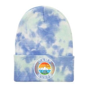 Funny Camp Nurses Meaningful Gift For Summer Camp Nurse Nursing Gift Tie Dye 12in Knit Beanie