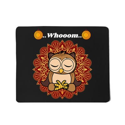 Funny Cute Owl Whom Design Mousepad