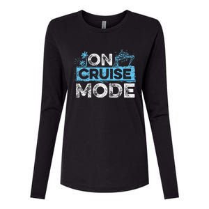 Family Cruising On Cruise Mode Cruise Vacation Womens Cotton Relaxed Long Sleeve T-Shirt