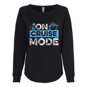 Family Cruising On Cruise Mode Cruise Vacation Womens California Wash Sweatshirt