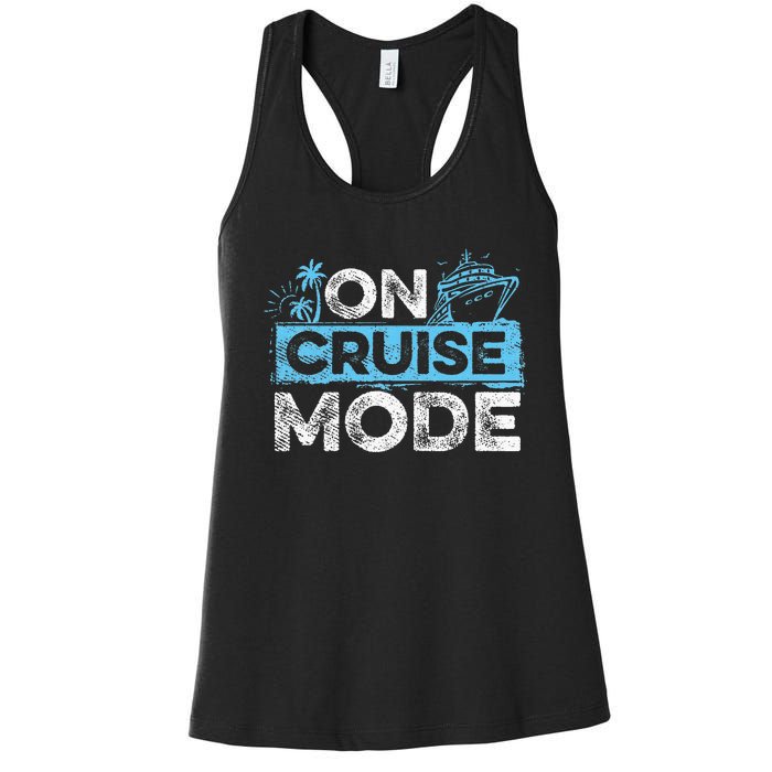 Family Cruising On Cruise Mode Cruise Vacation Women's Racerback Tank