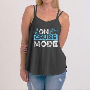 Family Cruising On Cruise Mode Cruise Vacation Women's Strappy Tank