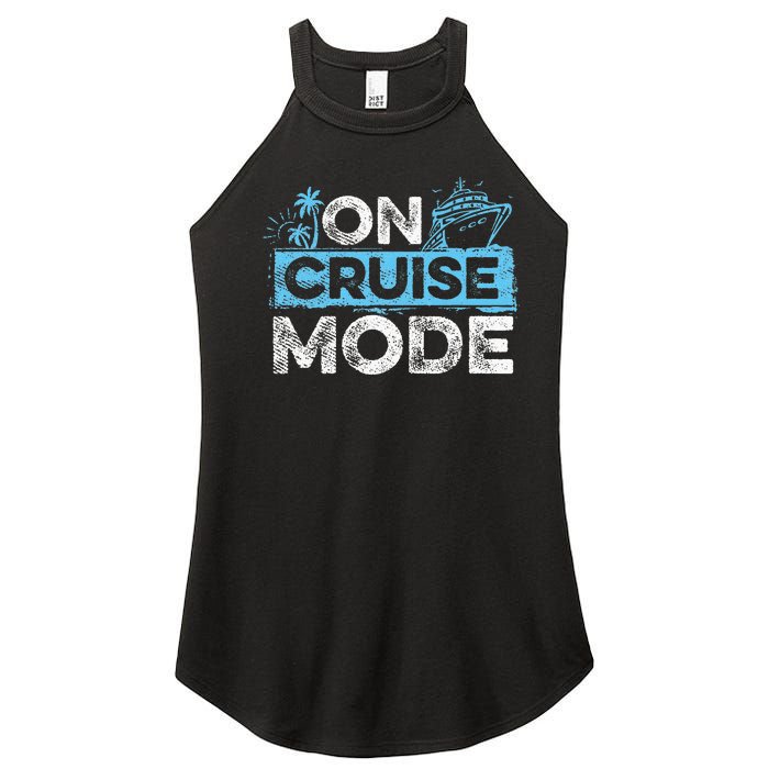 Family Cruising On Cruise Mode Cruise Vacation Women's Perfect Tri Rocker Tank