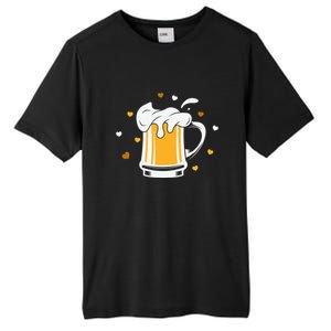 Full Cup Of Beer And Foam Drinking Love Valentine Gift For Valentine Day Tall Fusion ChromaSoft Performance T-Shirt