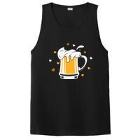 Full Cup Of Beer And Foam Drinking Love Valentine Gift For Valentine Day PosiCharge Competitor Tank