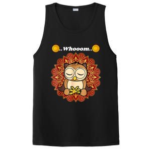 Funny Cute Owl Whom Design PosiCharge Competitor Tank